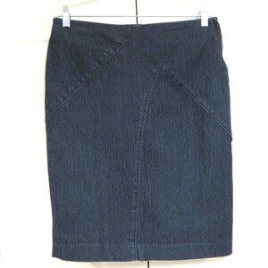 Nicole Miller Stretch Denim Pencil Skirt Size 6
